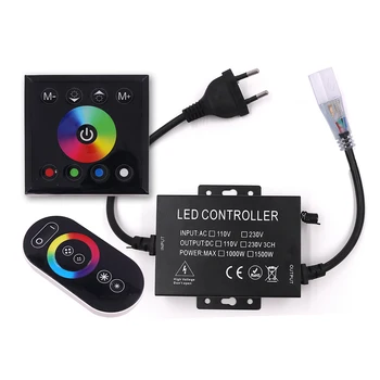 Full Touch Dual Remote Control RF Wireless RGB Controller 1500W Double Controller for 10mm PCB RGB Led Strip Light EU US UK AU
Full Touch Dual Remote Control RF Wireless RGB Controller 1500W Double Controller for 10mm PCB RGB Led Strip Light EU US UK AU