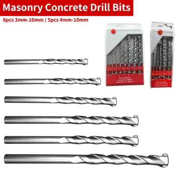 Power Tool 5pc/8pc YG8 Cemented Carbide Drill Bit Set for Masonry Concrete Drill For Ceramic Tile/Brick/Block 3mm-10mm/ 4mm-10mm
Power Tool 5pc/8pc YG8 Cemented Carbide Drill Bit Set for Masonry Concrete Drill For Ceramic Tile/Brick/Block 3mm-10mm/ 4mm-10mm
