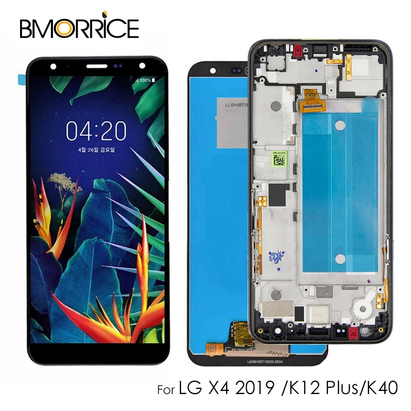 Original 5.7'' LCD Display For LG X4 2019 K40 Touch Screen Digitizer LCD For LG K12 Plus Display LMX420 Assembly Black w Frame
Original 5.7'' LCD Display For LG X4 2019 K40 Touch Screen Digitizer LCD For LG K12 Plus Display LMX420 Assembly Black w Frame