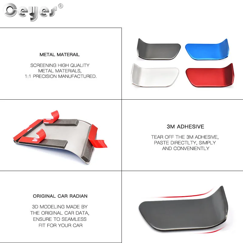 Stainless Steel Auto Inner Door Bowl Car Sticker For Toyota (2)