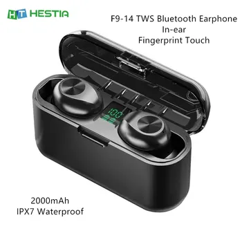 F9-14 2000mAh Fingerprint Touch Bluetooth Earphone TWS BLE5.0 HD Digital Display Wireless Earbuds Earpieces for Mobile Charging
F9-14 2000mAh Fingerprint Touch Bluetooth Earphone TWS BLE5.0 HD Digital Display Wireless Earbuds Earpieces for Mobile Charging