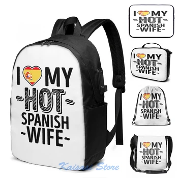 I Love My HOT Spanish Wife - Cute Spain Couples Romantic Loves & Stickers USB Charge Backpack Cosmetic bag Travel laptop bag
I Love My HOT Spanish Wife - Cute Spain Couples Romantic Loves & Stickers USB Charge Backpack Cosmetic bag Travel laptop bag