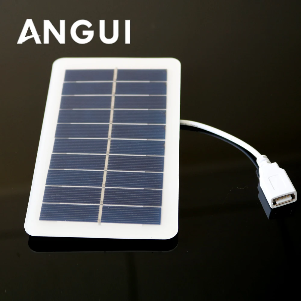 Солнечная панель постоянного тока 2 Вт 5 в USB микро-выход зарядное устройство