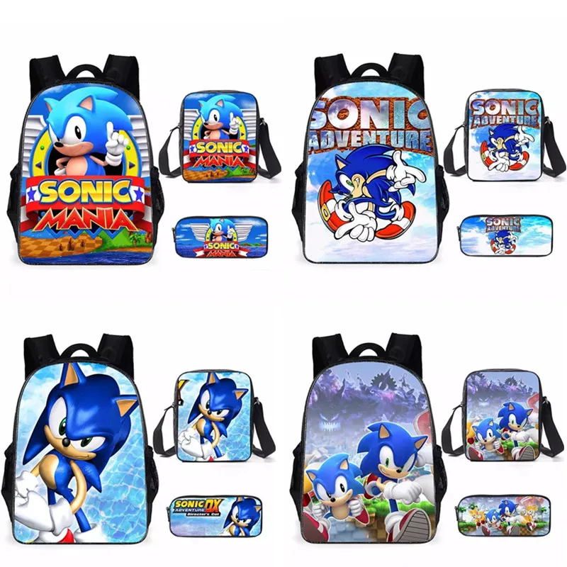 Brand New Fashion 3PC/Set Backpack Hot Game Sonic 4 The Hedgehog Pattern Students School Bags Cartoon Anime Teenagers Book-Bags
Brand New Fashion 3PC/Set Backpack Hot Game Sonic 4 The Hedgehog Pattern Students School Bags Cartoon Anime Teenagers Book-Bags