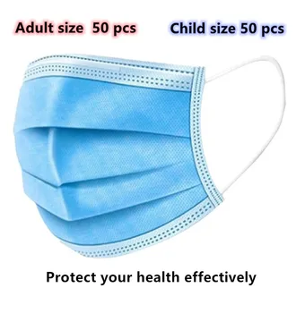Child Mask Adult Mask50Pcs/Pack 3-Ply PM2.5 Nonwoven Disposable Breathable Face Mask Opp Bags Package
Child Mask Adult Mask50Pcs/Pack 3-Ply PM2.5 Nonwoven Disposable Breathable Face Mask Opp Bags Package