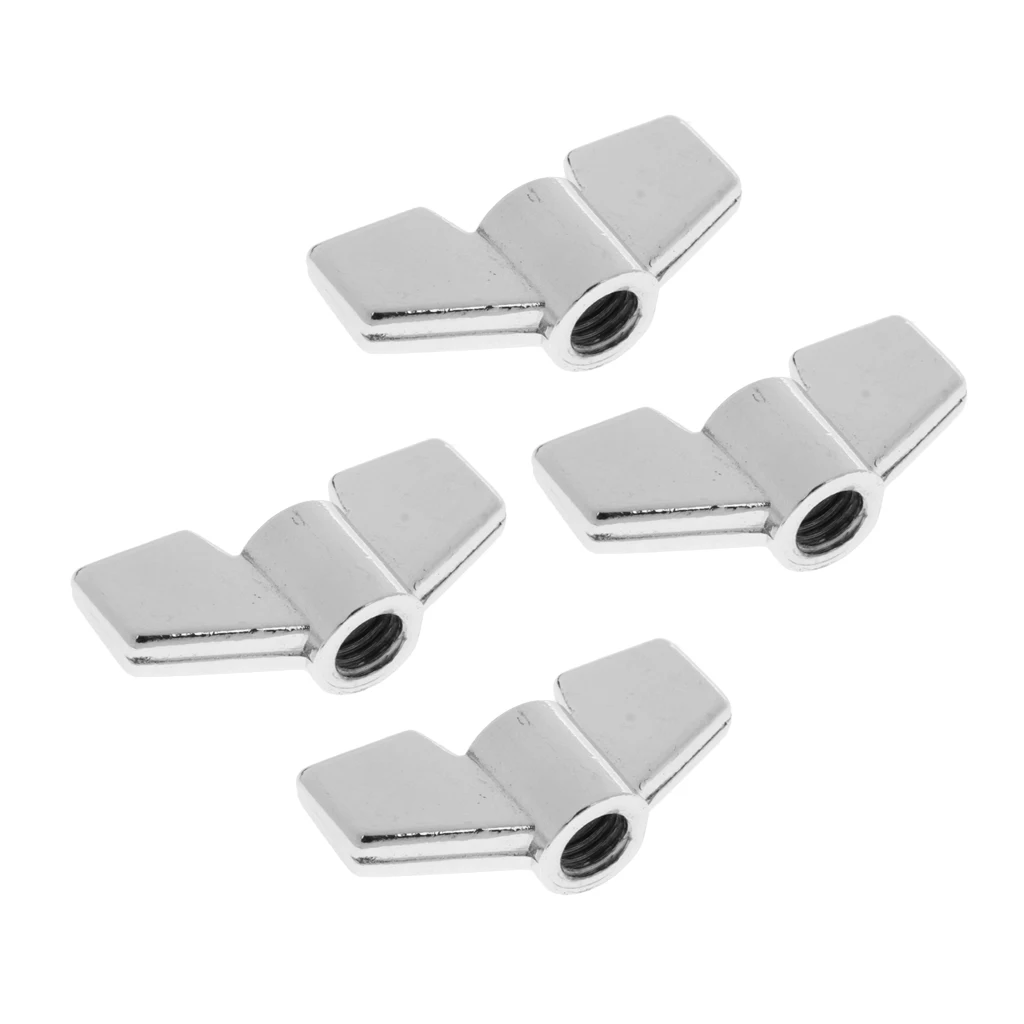 4x Quick Release Cymbal Stand Wingnuts Silver Percussion Instrument Parts 4x Quick Release Cymbal Stand Wingnuts Silver Percussion Instrument Parts
