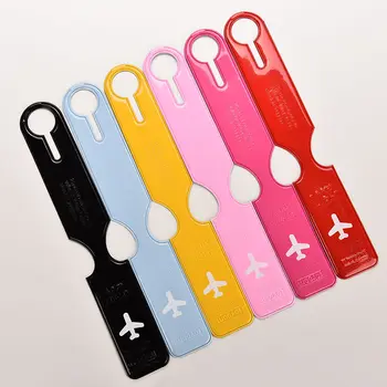 

1PC Soft Fashionable Luggage Tag Easily Identify For Travelling PVC Suitcase Label ID/Address Write Travel Accessories 6Colors