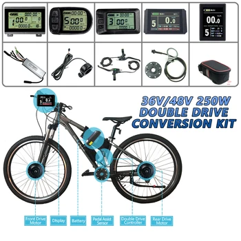 Electric Bicycle Conversion Kit 36V/48V 350W 16-28 Inch 700C Front and Rear Double Driver Wheel Motor for KT Display Ebike Kit
Electric Bicycle Conversion Kit 36V/48V 350W 16-28 Inch 700C Front and Rear Double Driver Wheel Motor for KT Display Ebike Kit