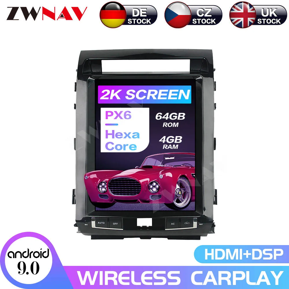 Tesla Style Android 9 Multimedia Player Car Navigation For For TOYOTA LAND CRUISER LC200 2008-2015 Stereo Head Unit GPS Carplay
Tesla Style Android 9 Multimedia Player Car Navigation For For TOYOTA LAND CRUISER LC200 2008-2015 Stereo Head Unit GPS Carplay