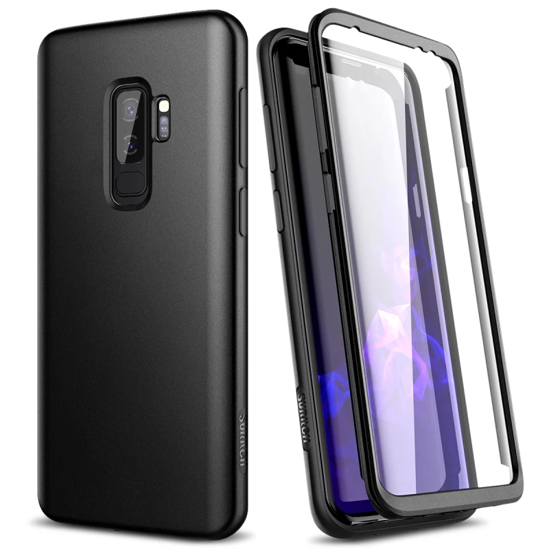 Ударопрочный бампер GrandEver Жесткий Чехол для Samsung S10e A50 чехол 2 в 1 с защитой экрана S9