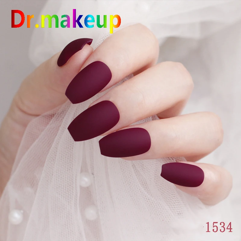 Dr.makeup Solid Color Dull Polish Matte Tips for False Nails Fake Nails Forms for Extension Manicure Art for False Nails 24pcs
Dr.makeup Solid Color Dull Polish Matte Tips for False Nails Fake Nails Forms for Extension Manicure Art for False Nails 24pcs