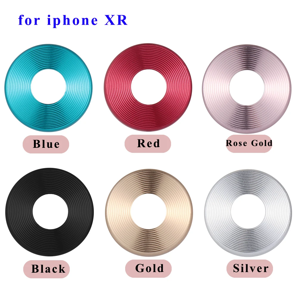 Luxury Camera Guard Circle Smart Phone Metal Rear Camera Lens Protector Case Cover Ring Bumper for iphone X XR XS XS Max