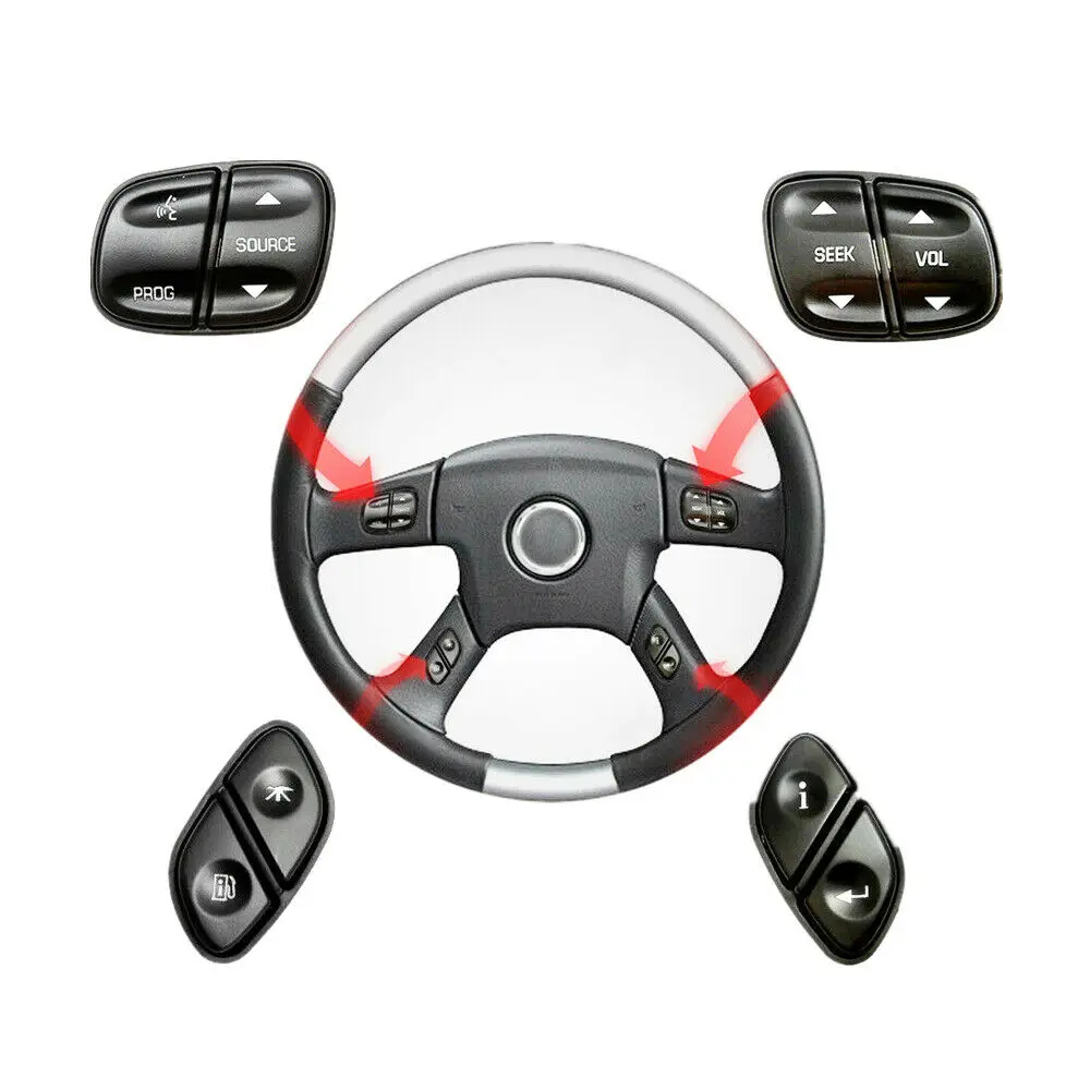 Steering Wheel Radio Volume Control Switch Button for Chevrolet Silverado GMC Sierra 2003-2009 21997738 21997739 1999442 1999443
Steering Wheel Radio Volume Control Switch Button for Chevrolet Silverado GMC Sierra 2003-2009 21997738 21997739 1999442 1999443
