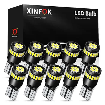 10 PCS Car LED Light Bulbs DC 12V 2 Watts 3014 SMD Interior Reading Parking Lights T10 W5W No Error White
10 PCS Car LED Light Bulbs DC 12V 2 Watts 3014 SMD Interior Reading Parking Lights T10 W5W No Error White