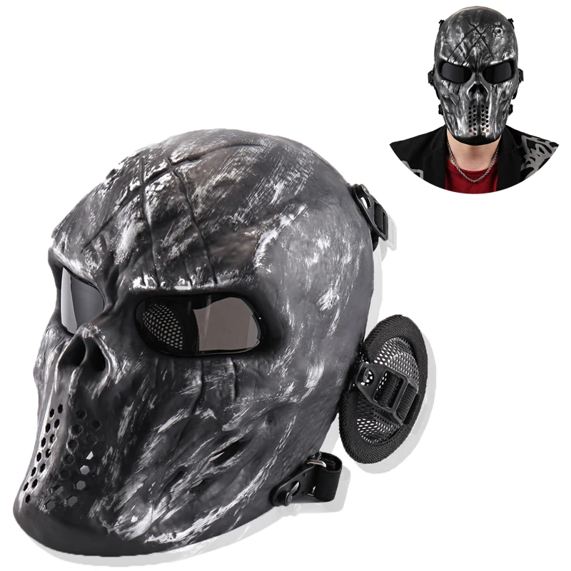 AIRSOFTA Airsoft Mask Military PC Lens Skull Mask Outdoor Shooting Wargame Protection Mask Tactical Paintball Hunting Equipment
AIRSOFTA Airsoft Mask Military PC Lens Skull Mask Outdoor Shooting Wargame Protection Mask Tactical Paintball Hunting Equipment