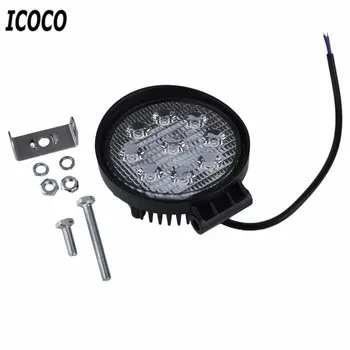 ICOCO 4 Inch 27W 10-30V DC Flood Beam LED Bulbs Work Light Lamp Portable Bar Boat Tractor Truck Off-road For SUV LED light 
ICOCO 4 Inch 27W 10-30V DC Flood Beam LED Bulbs Work Light Lamp Portable Bar Boat Tractor Truck Off-road For SUV LED light