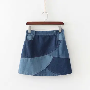 Woah 2020 XD45-2882 new words A bull-puncher skirt irregular quilt denim miniskirt skirts skirt skir
Woah 2020 XD45-2882 new words A bull-puncher skirt irregular quilt denim miniskirt skirts skirt skir