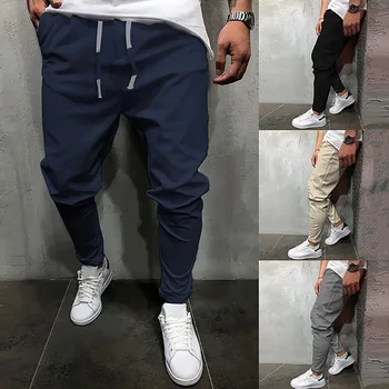 Joggers Pants For Men New track Pants Men Fashion Casual Men's Tie With Solid Color Eight-color Comfortable Joggers Pants 2019 
Joggers Pants For Men New track Pants Men Fashion Casual Men's Tie With Solid Color Eight-color Comfortable Joggers Pants 2019