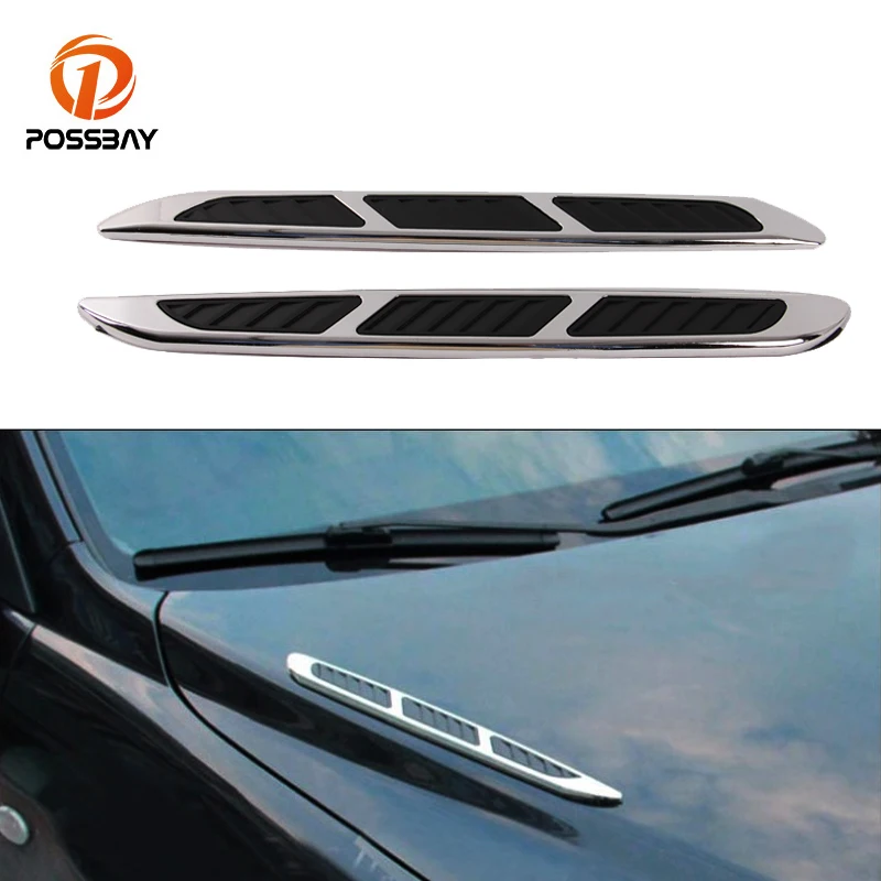 POSSBAY 1 Pair Universal Car Side Air Flow Sticker Fender Cover Auto Decorative Intake Vent Hood Black Decals Car Styling
POSSBAY 1 Pair Universal Car Side Air Flow Sticker Fender Cover Auto Decorative Intake Vent Hood Black Decals Car Styling