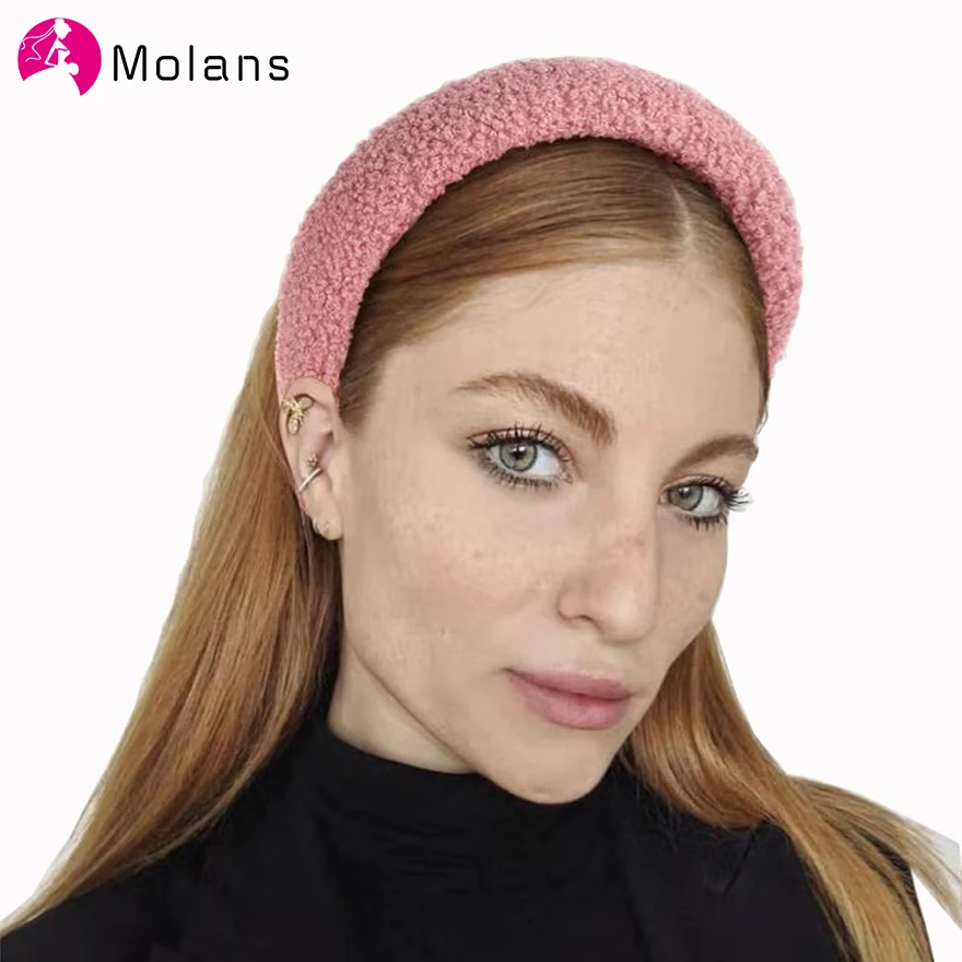 MOLANS 2019 Solid Hairy Hairbands Imitation Lambswool Padded Sponge Simple Women Headbands Soft Furry Charming 6cm Wide Hairband
MOLANS 2019 Solid Hairy Hairbands Imitation Lambswool Padded Sponge Simple Women Headbands Soft Furry Charming 6cm Wide Hairband