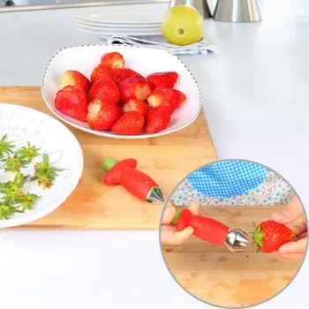 1Pcs Strawberry Huller Fruit Leaf Remover Kitchen And Gadgets Accessories Metal Stalks Plastic Stem Remover Kitchen Tools
1Pcs Strawberry Huller Fruit Leaf Remover Kitchen And Gadgets Accessories Metal Stalks Plastic Stem Remover Kitchen Tools