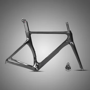 The new R3 all-black carbon fiber 18K road bike frame 700C comes with front fork and seat tube
The new R3 all-black carbon fiber 18K road bike frame 700C comes with front fork and seat tube