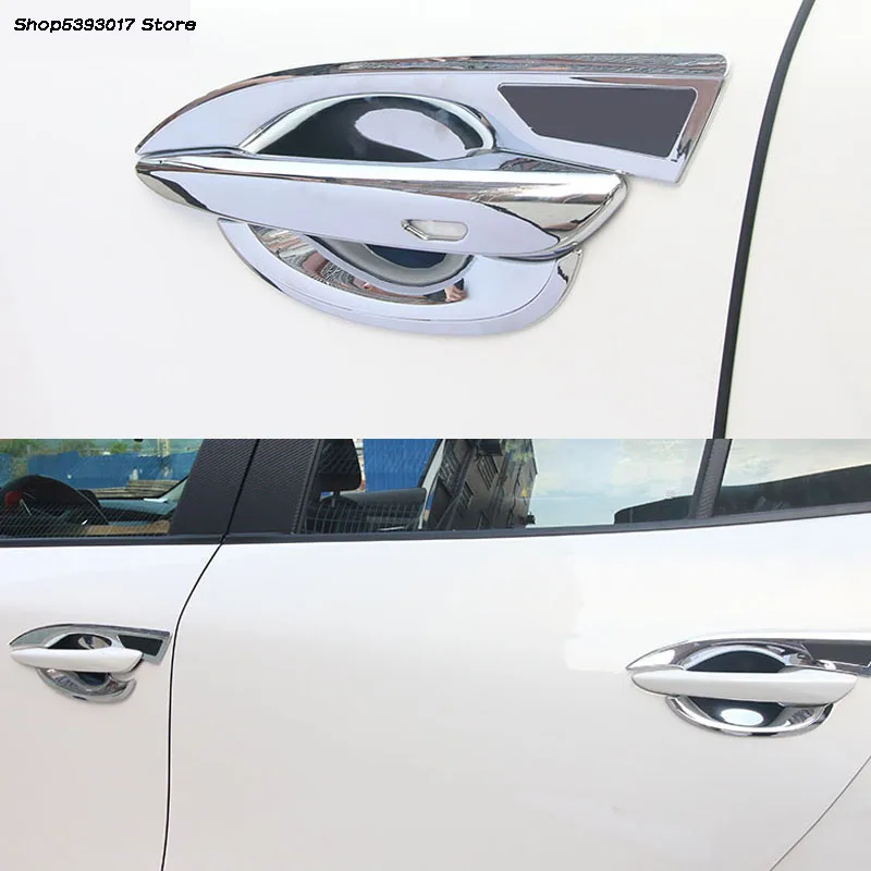 ABS Chrome Car Door Handle Cover Door Handle Outer Bowl Protective Trim Car Accessories For Mazda 3 Axela 2019 2020
ABS Chrome Car Door Handle Cover Door Handle Outer Bowl Protective Trim Car Accessories For Mazda 3 Axela 2019 2020