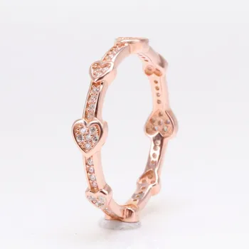 Original 925 Sterling Silver Pan Ring Rose Gold Tempting Heart Pan Ring For Women Wedding Party Gift Fashion Jewelry
Original 925 Sterling Silver Pan Ring Rose Gold Tempting Heart Pan Ring For Women Wedding Party Gift Fashion Jewelry