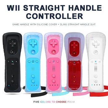 Pohiks Wireless Remote Gamepad Controller Ergonomic Design Straight Handle Controllers with Silicone Cover For Wii U Console
Pohiks Wireless Remote Gamepad Controller Ergonomic Design Straight Handle Controllers with Silicone Cover For Wii U Console