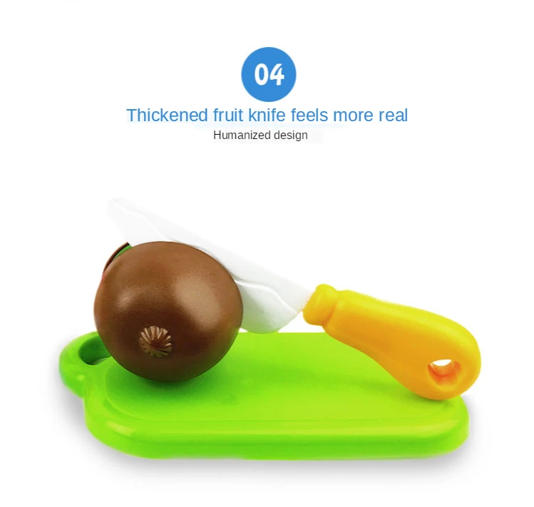 Zestaw zabawek 45 sztuk - plastikowe owoce, warzywa i pizza dla dzieci w zestawie kuchnia, zabawki edukacyjne - Wianko - 5