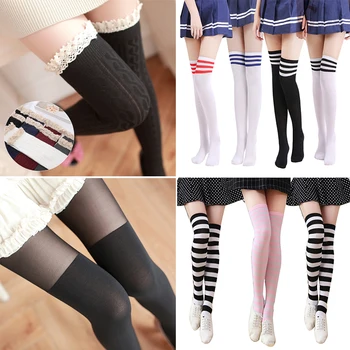 Sexy Over Knee Stockings for Women Girls Striped Thigh High Stockings Pantyhose Autumn Winter Warm Long Cotton Stocking Medias
Sexy Over Knee Stockings for Women Girls Striped Thigh High Stockings Pantyhose Autumn Winter Warm Long Cotton Stocking Medias