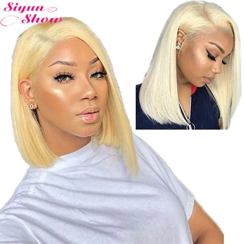 Siyun Show 613 Bob Wig 180 Density Blonde 613 Lace Front Wig Straight Peruvian Bob Wig Lace Front Human Hair Wigs Pre Plucked
Siyun Show 613 Bob Wig 180 Density Blonde 613 Lace Front Wig Straight Peruvian Bob Wig Lace Front Human Hair Wigs Pre Plucked