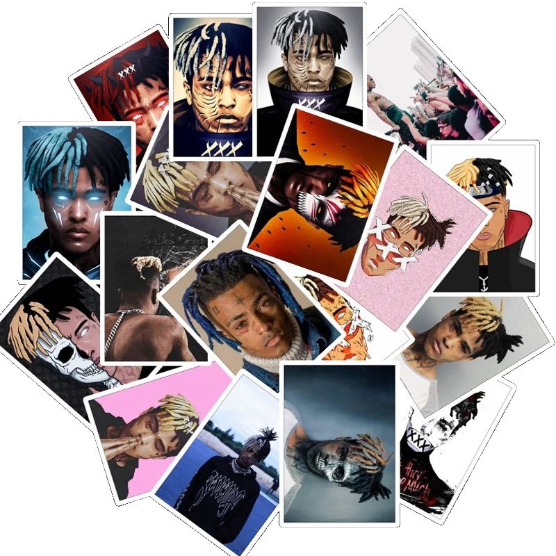 25 Pcs Music Rapper xxxtentation Stickers For Guitar Suitcase Fridge Laptop Sticker Waterproof Toy Skateboard Sticker
25 Pcs Music Rapper xxxtentation Stickers For Guitar Suitcase Fridge Laptop Sticker Waterproof Toy Skateboard Sticker