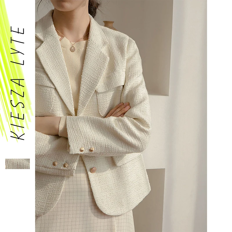 Women Short Jacket 2023 New French Elegant Solid White Golden Button Office Lady Suit Jacket Blazers Ropa Para Mujer Outwear
Women Short Jacket 2023 New French Elegant Solid White Golden Button Office Lady Suit Jacket Blazers Ropa Para Mujer Outwear