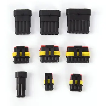 

1 Set/216Pcs High Quality Superseal Waterproof 12V Electrical Connectors Kit 1/2/3/4/5/6 Way Pin
