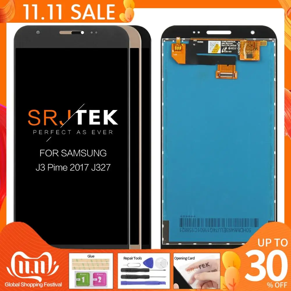 5" For SAMSUNG GALAXY J327 LCD J3 Prime 2017 Emerge 2017 2nd j327W J327V J327T J327P Display Touch Screen Assembly Replacement
5" For SAMSUNG GALAXY J327 LCD J3 Prime 2017 Emerge 2017 2nd j327W J327V J327T J327P Display Touch Screen Assembly Replacement
