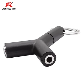 50pcs "Y" 3.5mm Jack connector with keychain, Y shape 3poles stereo audio 3.5mm plug & jack, Black & White color available
50pcs "Y" 3.5mm Jack connector with keychain, Y shape 3poles stereo audio 3.5mm plug & jack, Black & White color available