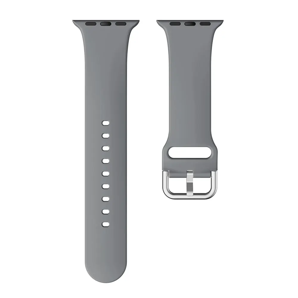 Ремешок резиновый для Apple Watch 6 5 40 мм 44 мягкий силиконовый Воздухопроницаемый