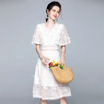 women white lace floral dresses 2020 summer v neck short sleeve flower long casual sexy office work beach plus size dress
women white lace floral dresses 2020 summer v neck short sleeve flower long casual sexy office work beach plus size dress