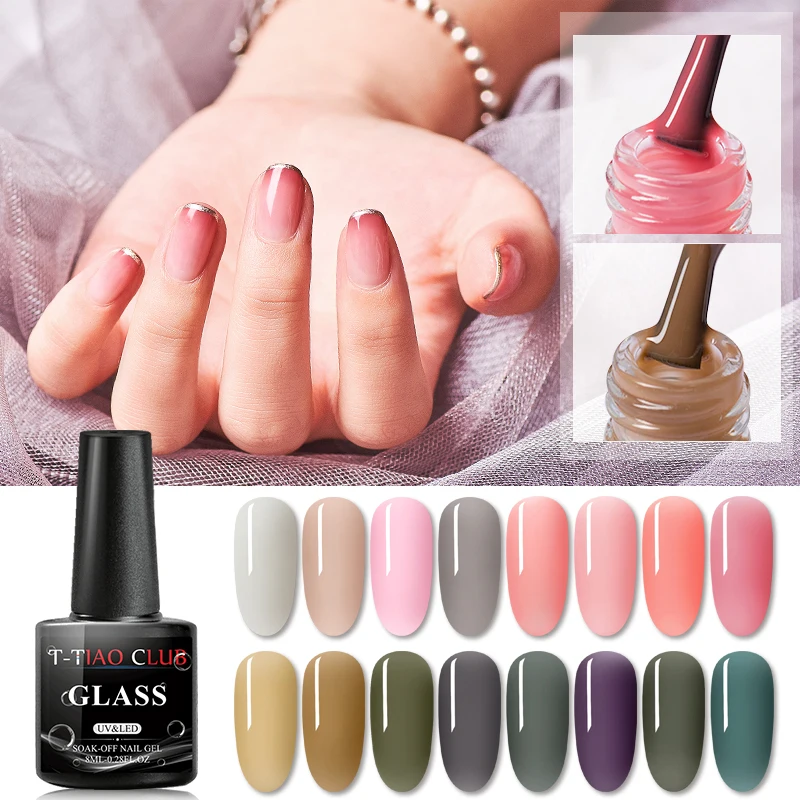 T-TIAO CLUB Nail Jelly Gel Polish 8ml Semi-transparent White Pink Varnish Soak Off Manicure Nail Art UV Gel Lacquer 
T-TIAO CLUB Nail Jelly Gel Polish 8ml Semi-transparent White Pink Varnish Soak Off Manicure Nail Art UV Gel Lacquer