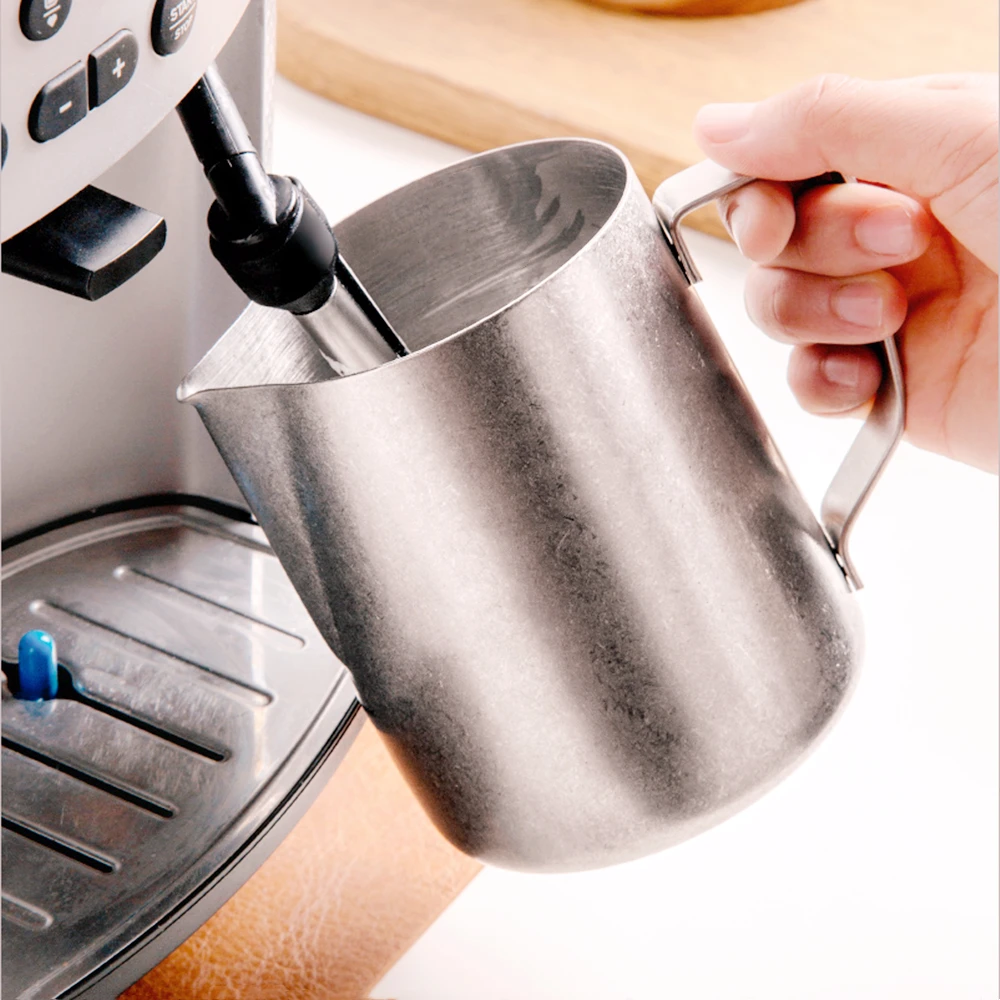 Vintage Milk Frothing Pitcher Steaming Pitchers Stainless Steel Coffee Cappuccino Latte Art Barista Frother Pitchers Milk Jug
Vintage Milk Frothing Pitcher Steaming Pitchers Stainless Steel Coffee Cappuccino Latte Art Barista Frother Pitchers Milk Jug
