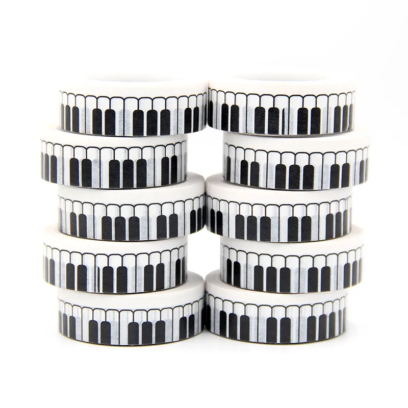 New 10pcs/set 15MM*10M Piano Buttons White Washi Tape washi stickers DIY Scrapbooking Masking Tape School Office Supply
New 10pcs/set 15MM*10M Piano Buttons White Washi Tape washi stickers DIY Scrapbooking Masking Tape School Office Supply