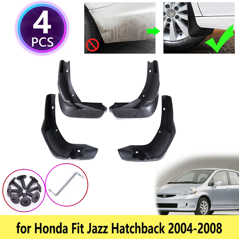 4 шт. для Honda Fit Jazz Hatchback 2004 2005 2006 2007 2008 Брызговики крыло брызговик брызговики