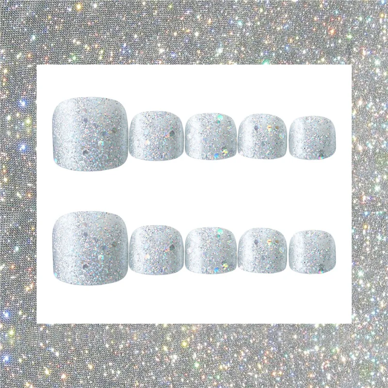 J-06 Colorful Large Sequin Toenails Manicure Patch Finished Product 24 PCs Boxed Fake Nails
J-06 Colorful Large Sequin Toenails Manicure Patch Finished Product 24 PCs Boxed Fake Nails