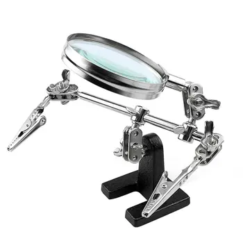 Helping Third Hand Tool Soldering Stand With 5X Welding Magnifying Glass 2 Alligator Clips 360 Degree Rotating Adjustable Sale
Helping Third Hand Tool Soldering Stand With 5X Welding Magnifying Glass 2 Alligator Clips 360 Degree Rotating Adjustable Sale