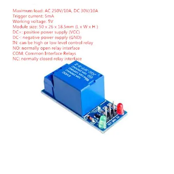 1PCS 5V 1 One Channel Relay Module Low Level for SCM Household Appliance Control for arduino DIY Kit
1PCS 5V 1 One Channel Relay Module Low Level for SCM Household Appliance Control for arduino DIY Kit