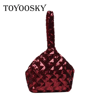 Fashion Japanese-style Knotted Wrist Bag Silver Sequins Small Handbags Simple Mobile Phone Key Small Bag Grid Handmade
Fashion Japanese-style Knotted Wrist Bag Silver Sequins Small Handbags Simple Mobile Phone Key Small Bag Grid Handmade