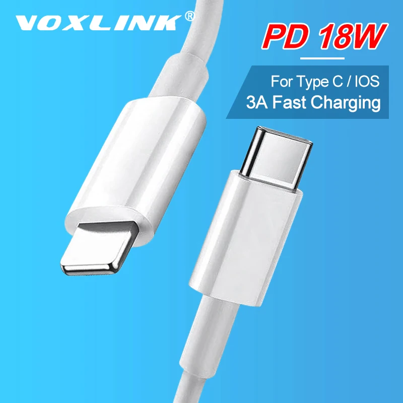 VOXLINK 18w Type C USB Cable USB-C to For iPhone Charger Data Type-C Cable for iPhone x xs xr 8 Xiaomi mi8 Samsung s8 s9 Huawei
VOXLINK 18w Type C USB Cable USB-C to For iPhone Charger Data Type-C Cable for iPhone x xs xr 8 Xiaomi mi8 Samsung s8 s9 Huawei