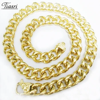 Tiasri 15mm Aesthetic Gothic Choker Man Necklace on The Neck Friends Gifts Gold Color Stainless Steel Jewelry Accessories Punk
Tiasri 15mm Aesthetic Gothic Choker Man Necklace on The Neck Friends Gifts Gold Color Stainless Steel Jewelry Accessories Punk