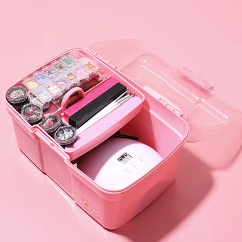 Multicolor Double Layer Boxes Practical Multi-function Storage Case For Nail Polish Glue Cosmetics Accessory Supplies #g3
Multicolor Double Layer Boxes Practical Multi-function Storage Case For Nail Polish Glue Cosmetics Accessory Supplies #g3